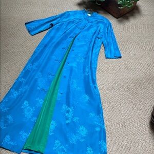 Chinese long silk gown